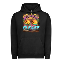 Pigment Black becach please Urban Hoodie - BarkalooDesign