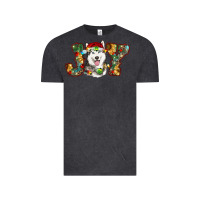 Vintage Black husky christmas joy Vintage Tee - RanaPortraitStore