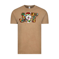 Vintage Coffee husky christmas joy Vintage Tee - RanaPortraitStore