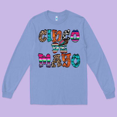 Cinco De Mayo Long Sleeve Tee Designed By Racoondesign