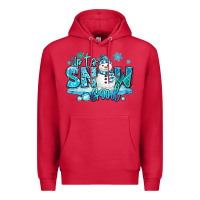 Cardinal up to snow good winter snowman Premium Hoodie - MaliasSmallBusiness