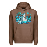 Chestnut up to snow good winter snowman Premium Hoodie - MaliasSmallBusiness