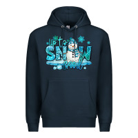 Navy up to snow good winter snowman Premium Hoodie - MaliasSmallBusiness