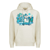 Oatmeal Heather up to snow good winter snowman Premium Hoodie - MaliasSmallBusiness