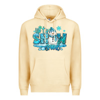 Pina Colada up to snow good winter snowman Premium Hoodie - MaliasSmallBusiness