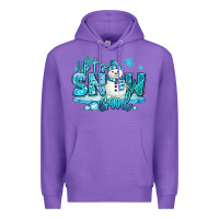 Purple up to snow good winter snowman Premium Hoodie - MaliasSmallBusiness