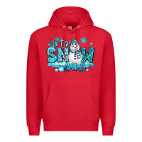 Red up to snow good winter snowman Premium Hoodie - MaliasSmallBusiness