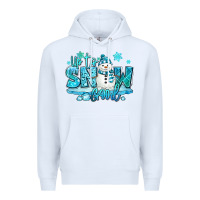 White up to snow good winter snowman Premium Hoodie - MaliasSmallBusiness