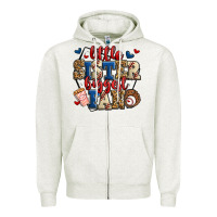 Oatmeal Heather little sister biggest fan baseball Zipper Hoodie - Jasminsmagicworld