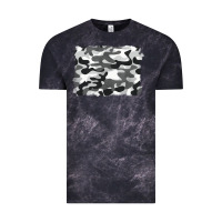 Cloud Black black and white camouflage Vintage Tee - BarkalooDesign
