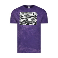 Cloud Purple black and white camouflage Vintage Tee - BarkalooDesign
