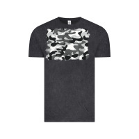 Vintage Black black and white camouflage Vintage Tee - BarkalooDesign