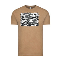 Vintage Coffee black and white camouflage Vintage Tee - BarkalooDesign