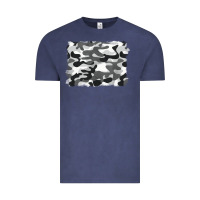 Vintage Denim black and white camouflage Vintage Tee - BarkalooDesign