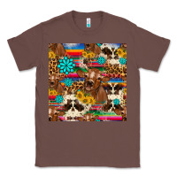 Chestnut western sunflower bucket cow seamless pattern Classic Tee - HRA Design Shop