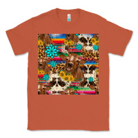 Copper western sunflower bucket cow seamless pattern Classic Tee - HRA Design Shop