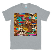 Heather Grey western sunflower bucket cow seamless pattern Classic Tee - HRA Design Shop