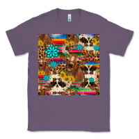 Lavender western sunflower bucket cow seamless pattern Classic Tee - HRA Design Shop