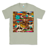 Matcha western sunflower bucket cow seamless pattern Classic Tee - HRA Design Shop