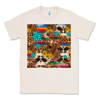 Natural western sunflower bucket cow seamless pattern Classic Tee - HRA Design Shop