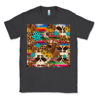 Smoke western sunflower bucket cow seamless pattern Classic Tee - HRA Design Shop