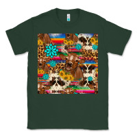 Western Sunflower Bucket Cow Seamless Pattern Classic Tee | Teevron