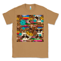 Toasted Coconut western sunflower bucket cow seamless pattern Classic Tee - HRA Design Shop