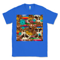 True Royal western sunflower bucket cow seamless pattern Classic Tee - HRA Design Shop