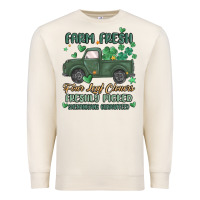 Sandshell farm fresh four leaf clovers Premium Sweatshirt - MaliasSmallBusiness