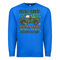 True Royal farm fresh four leaf clovers Premium Sweatshirt - MaliasSmallBusiness