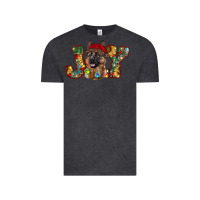 Vintage Black german shepherd christmas joy Vintage Tee - RanaPortraitStore