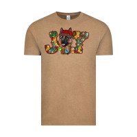 Vintage Coffee german shepherd christmas joy Vintage Tee - RanaPortraitStore