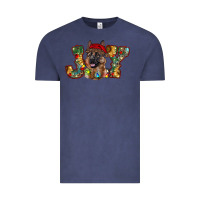 Vintage Denim german shepherd christmas joy Vintage Tee - RanaPortraitStore