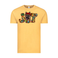 Vintage Mustard german shepherd christmas joy Vintage Tee - RanaPortraitStore