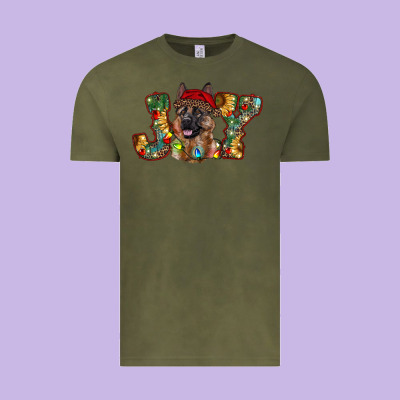 German Shepherd Christmas Joy Vintage Tee Designed By Ranaportraitstore