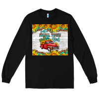 Black just a small town girl with car Long Sleeve Tee - HRA Design Shop