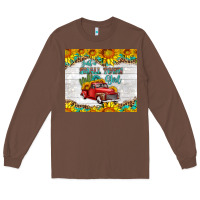 Chestnut just a small town girl with car Long Sleeve Tee - HRA Design Shop