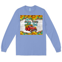 Colony Blue just a small town girl with car Long Sleeve Tee - HRA Design Shop