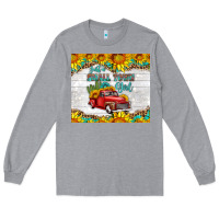 Heather Grey just a small town girl with car Long Sleeve Tee - HRA Design Shop