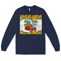 Navy just a small town girl with car Long Sleeve Tee - HRA Design Shop