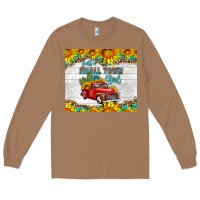 Toasted Coconut just a small town girl with car Long Sleeve Tee - HRA Design Shop