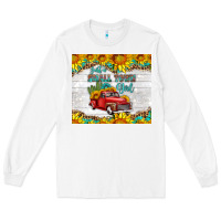 White just a small town girl with car Long Sleeve Tee - HRA Design Shop