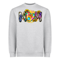 Heather Grey mom sunflower Heavyweight Sweatshirt - Zillion Design Studio
