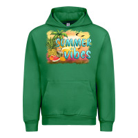 Emerald summer vibes sunset and fruits Urban Hoodie - BarkalooDesign
