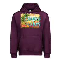 Mauve Wine summer vibes sunset and fruits Urban Hoodie - BarkalooDesign