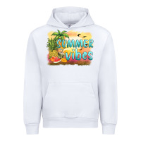 White summer vibes sunset and fruits Urban Hoodie - BarkalooDesign