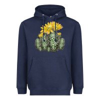 Navy texas rainbow cactus Heavyweight Hoodie - LillyAllenDesigns