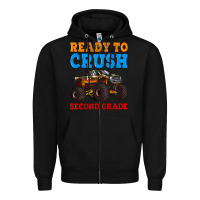 Black ready to crush second grade Zipper Hoodie - Artiststas