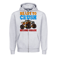 Heather Grey ready to crush second grade Zipper Hoodie - Artiststas