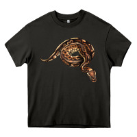 Asphalt Royal Ball Python Illustrations Heavy Core Tee - LillyAllenDesigns
